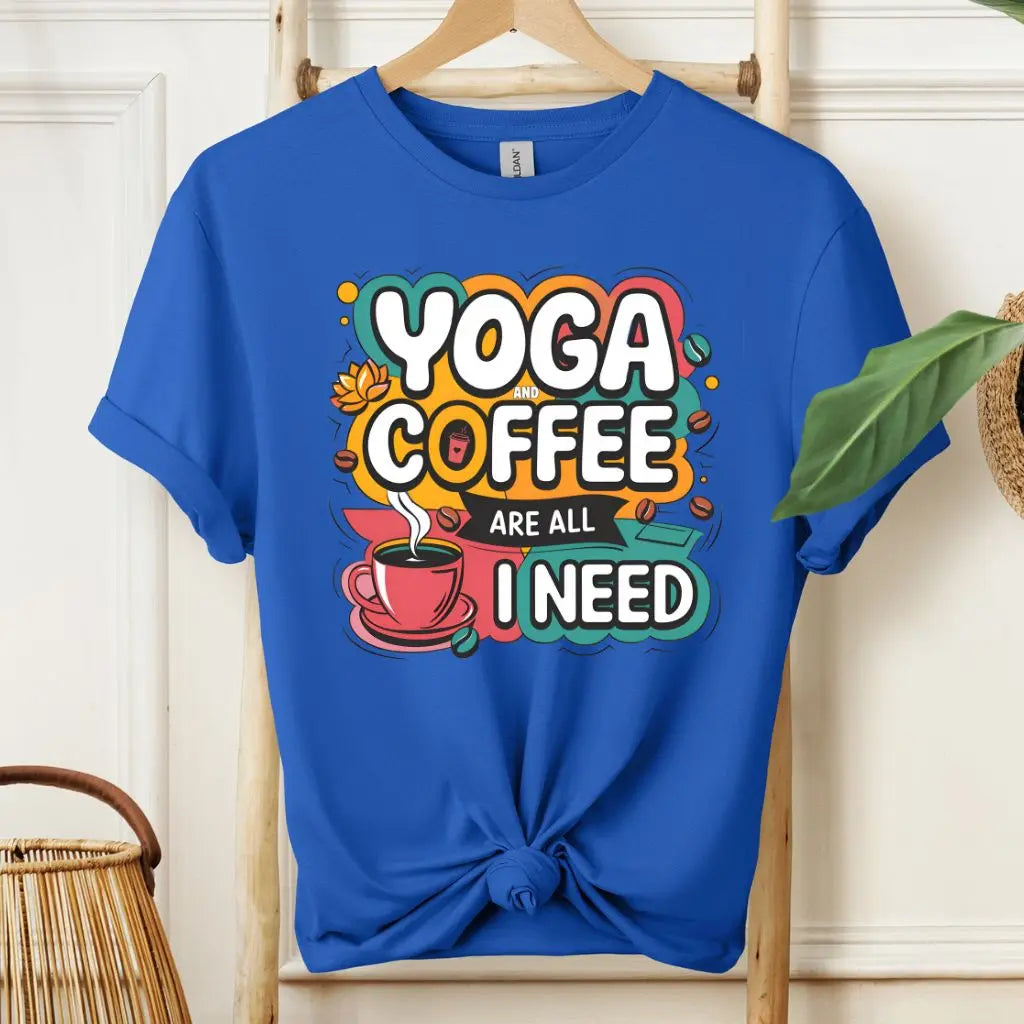 Yoga and Coffee Fan T-Shirt!