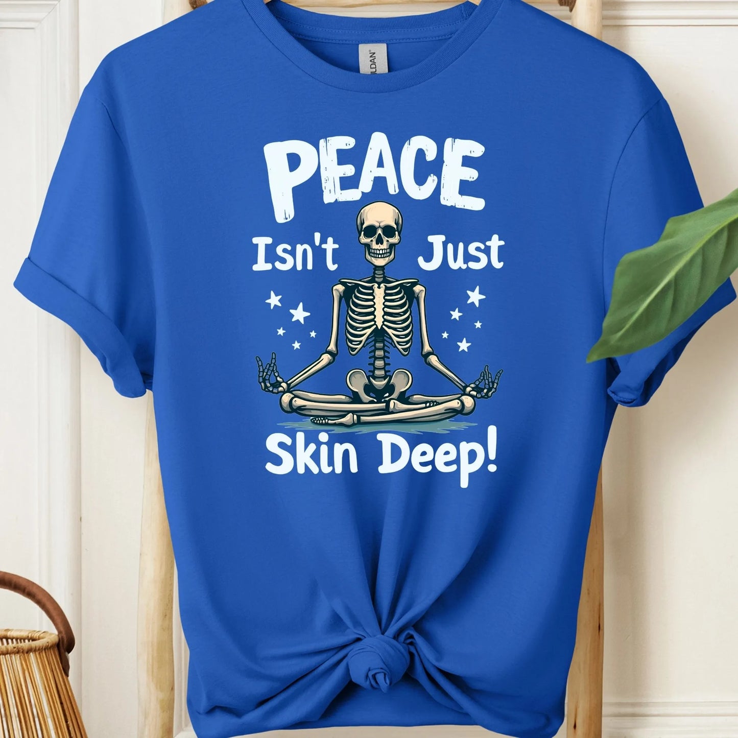 Peace Isn't Just Skin Deep Meditation T-Shirt!