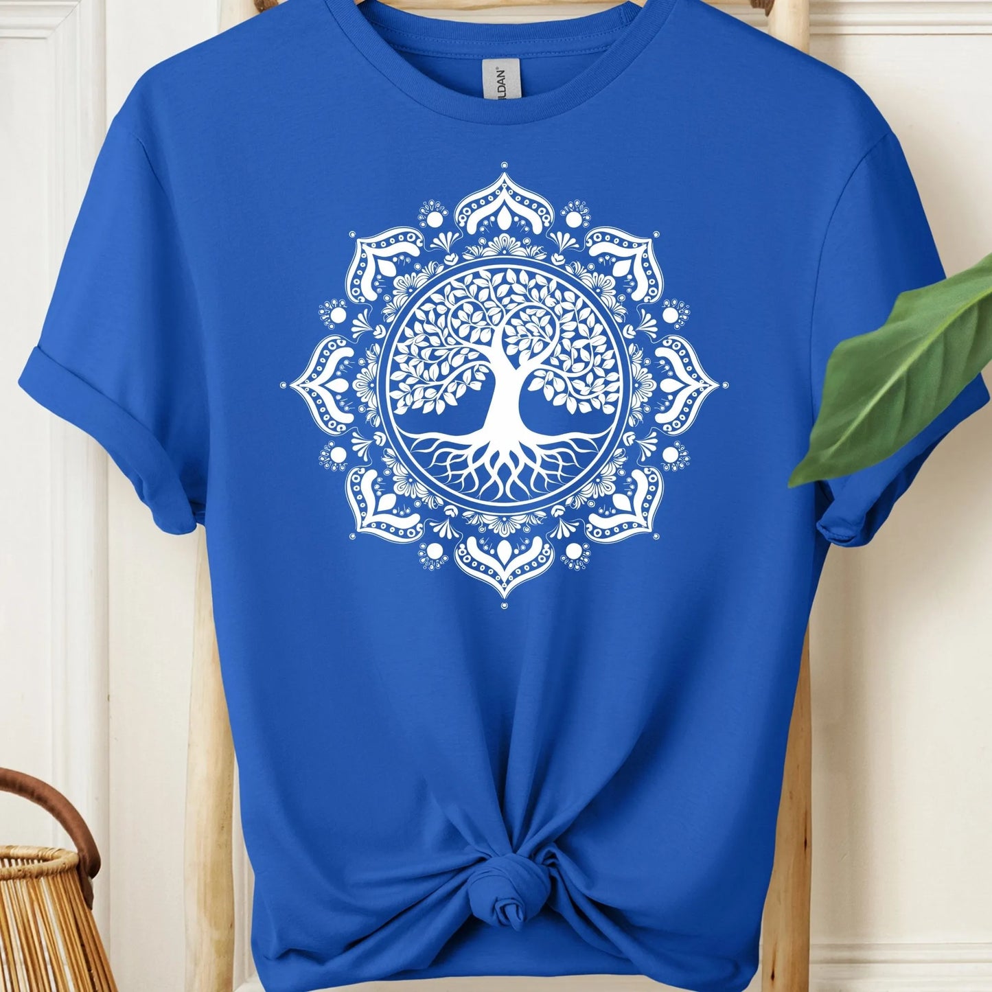 Boho Style Mandala With Tree of Life Meditation T-Shirt!