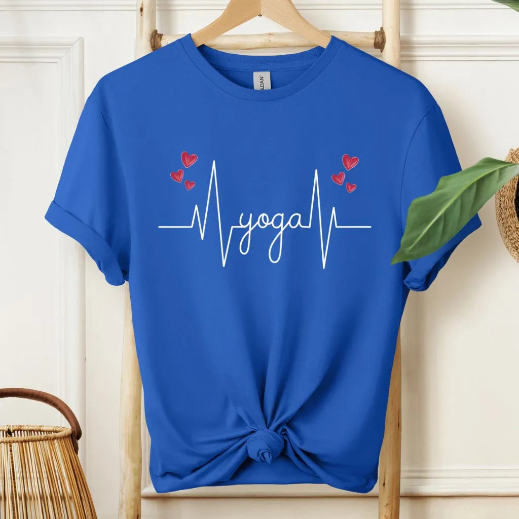 Cute Yoga in My Heartbeat T-Shirt!