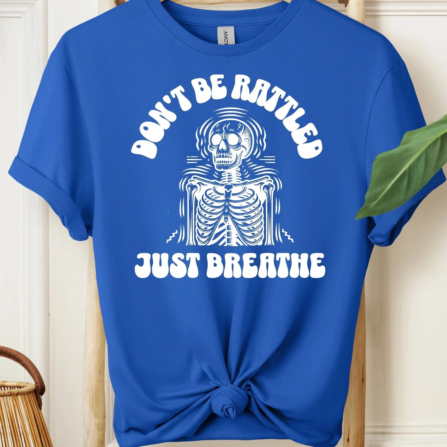 Don't Be Rattled, Just Breathe Meditation T-Shirt!