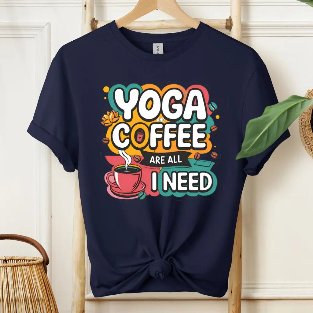 Yoga and Coffee Fan T-Shirt!