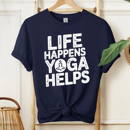 Life Happens Yoga Helps Motivational T-Shirt!