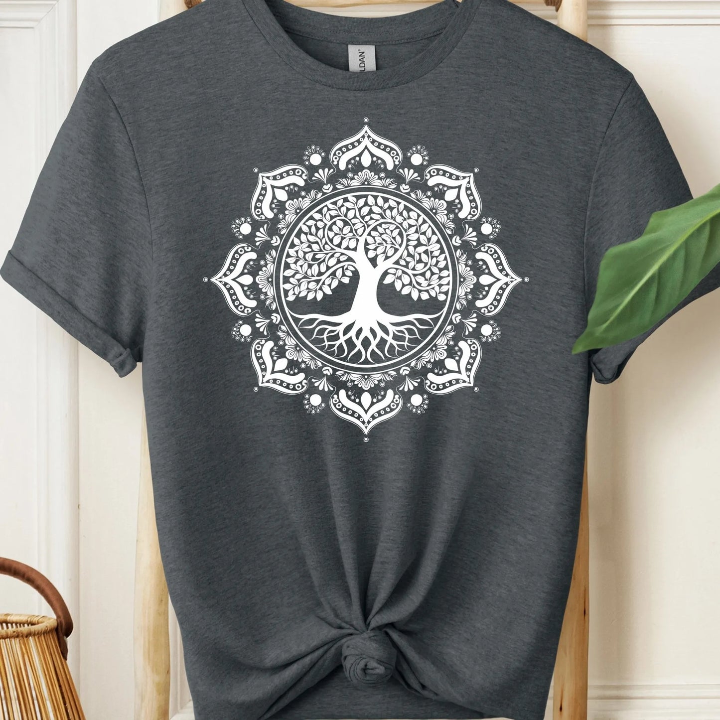 Boho Style Mandala With Tree of Life Meditation T-Shirt!