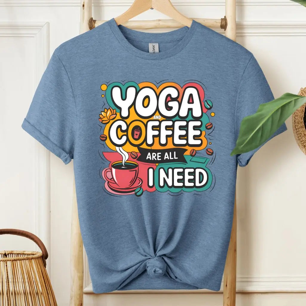 Yoga and Coffee Fan T-Shirt!