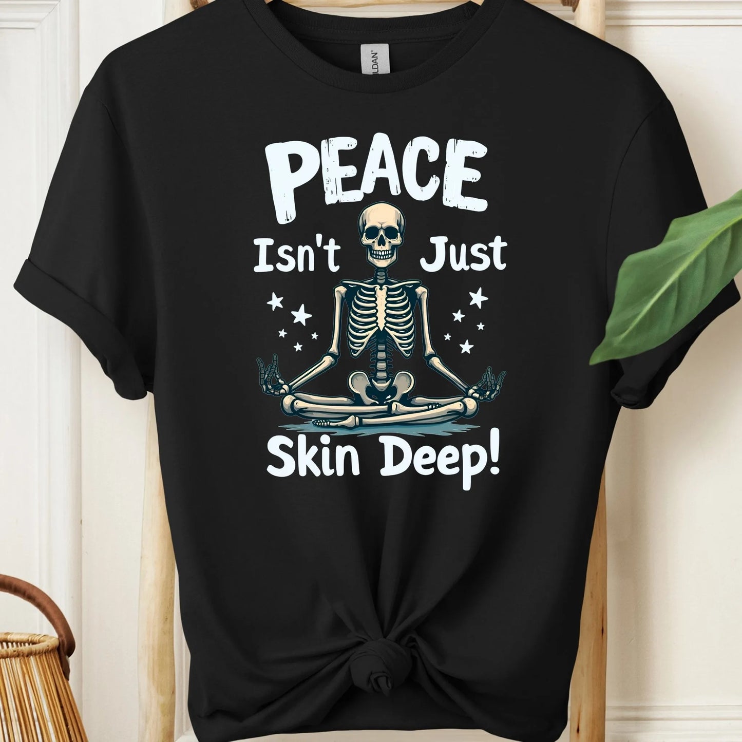 Peace Isn't Just Skin Deep Meditation T-Shirt!