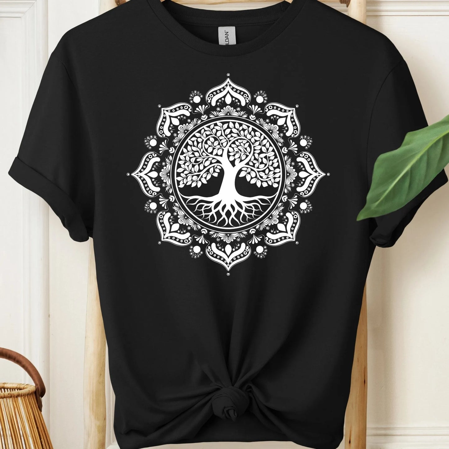 Boho Style Mandala With Tree of Life Meditation T-Shirt!