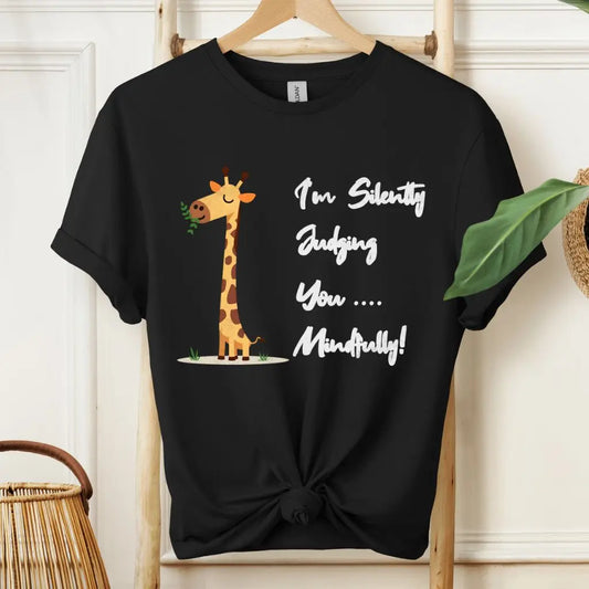 Funny Silently Judging You Mindfully Yoga T-Shirt