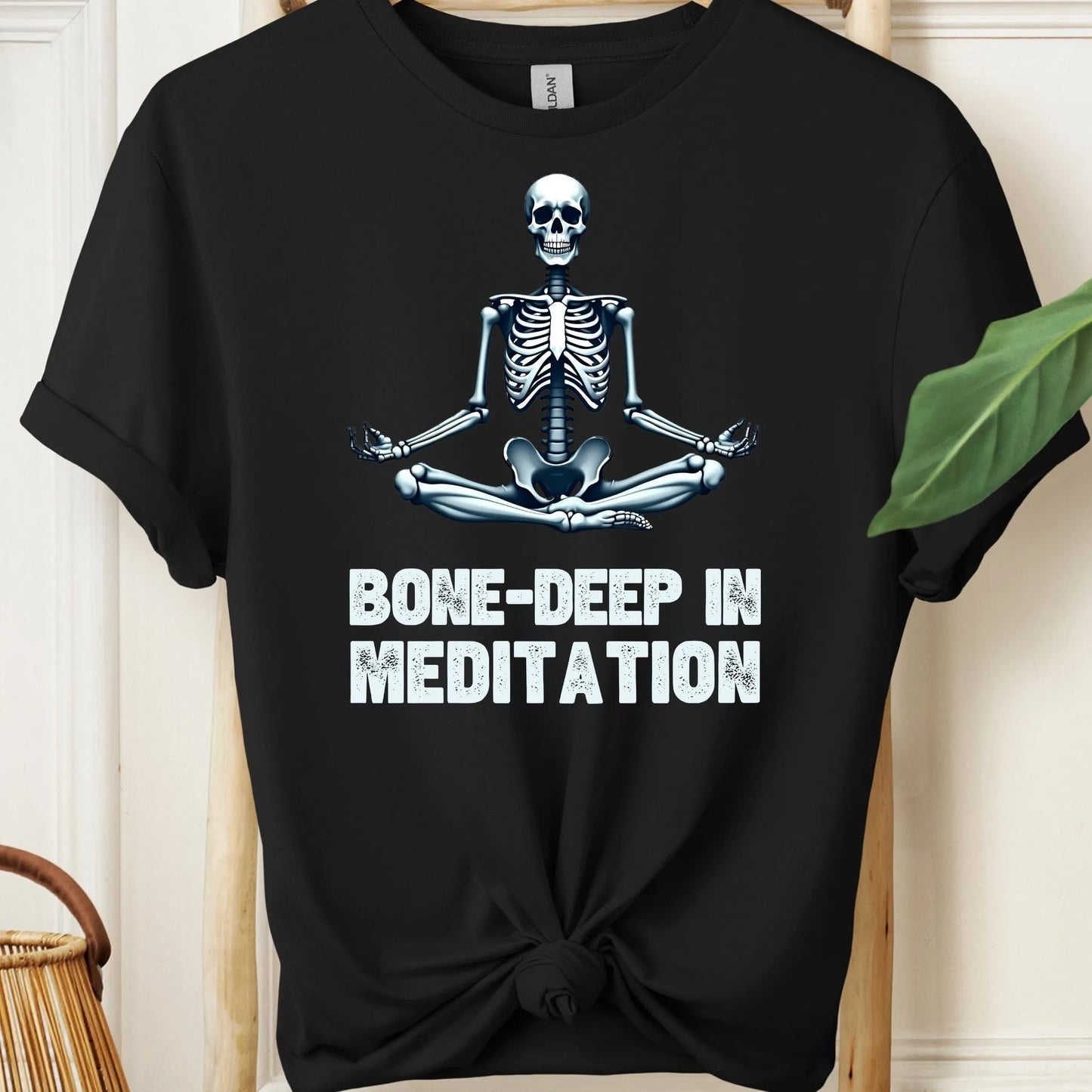 Bone Deep in Meditation Skeleton T-Shirt!