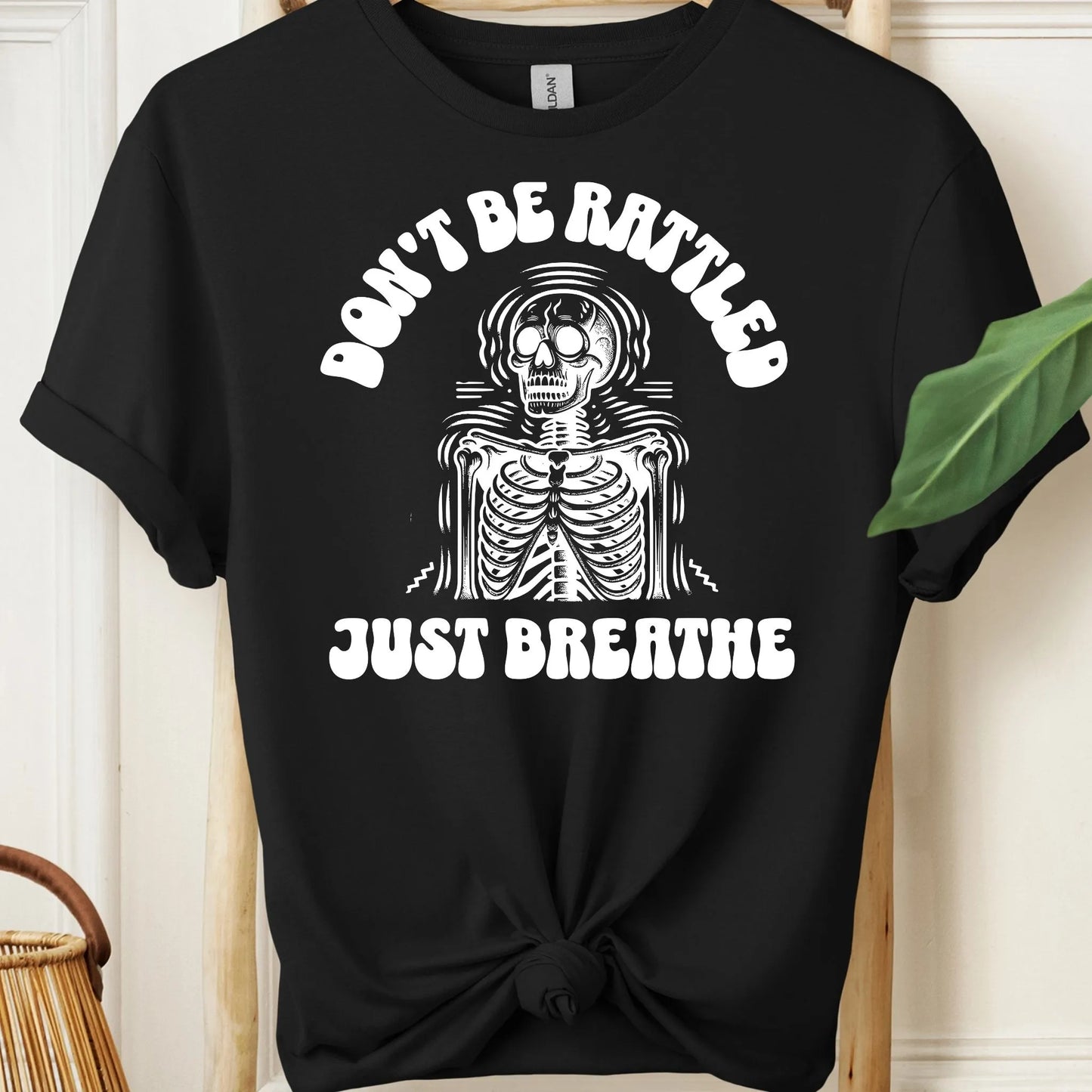 Don't Be Rattled, Just Breathe Meditation T-Shirt!