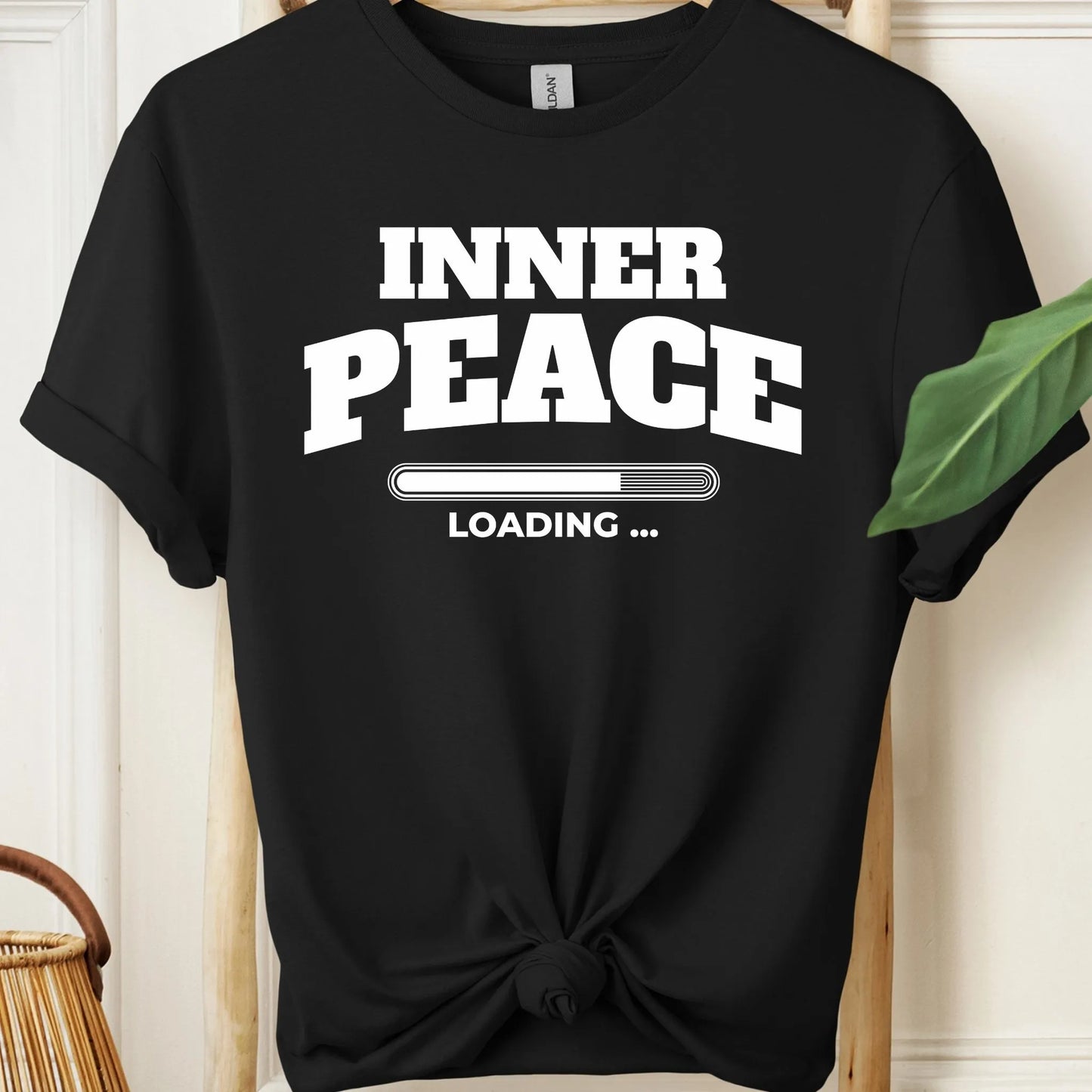 Inner Peace Loading Quirky Meditation T-Shirt