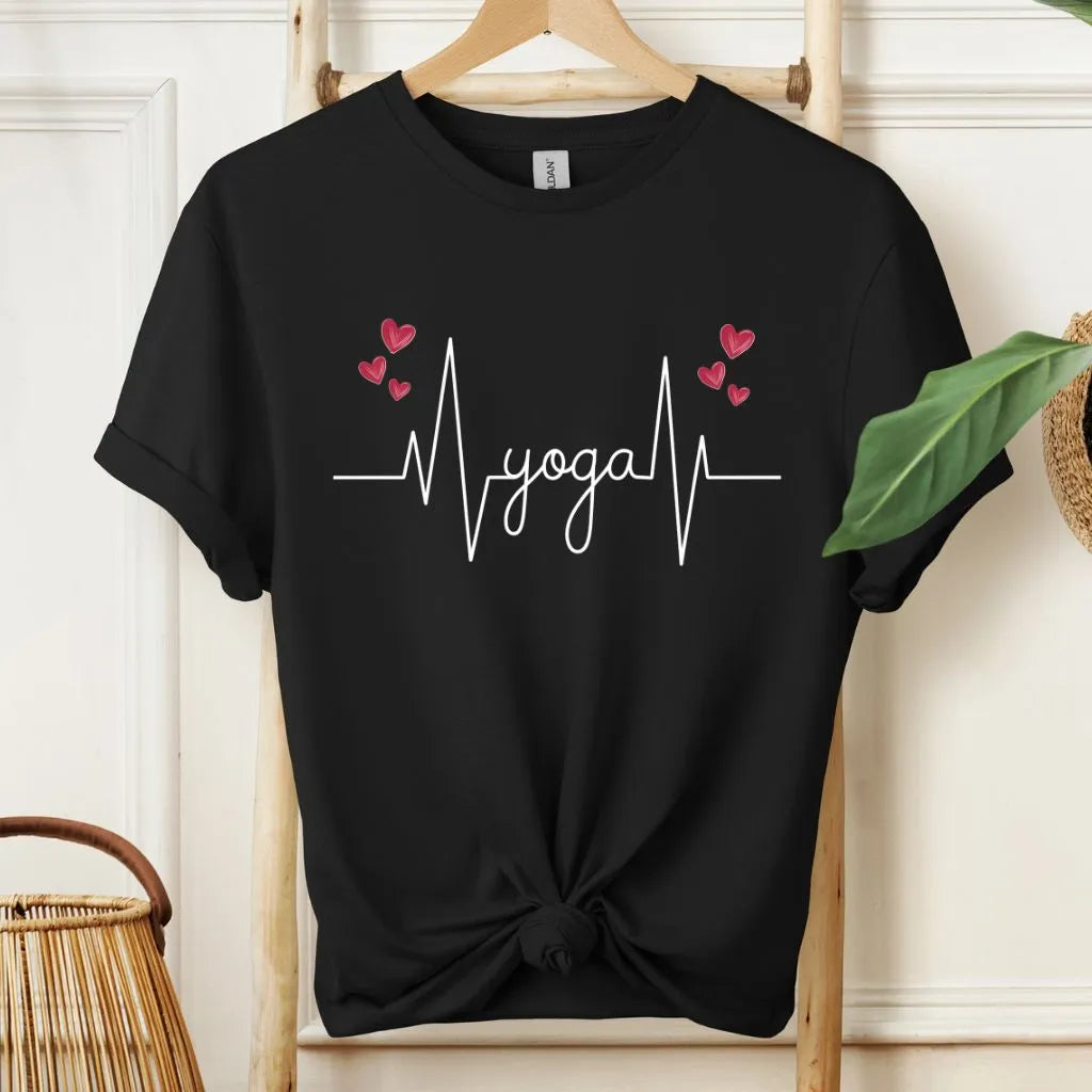 Cute Yoga in My Heartbeat T-Shirt!