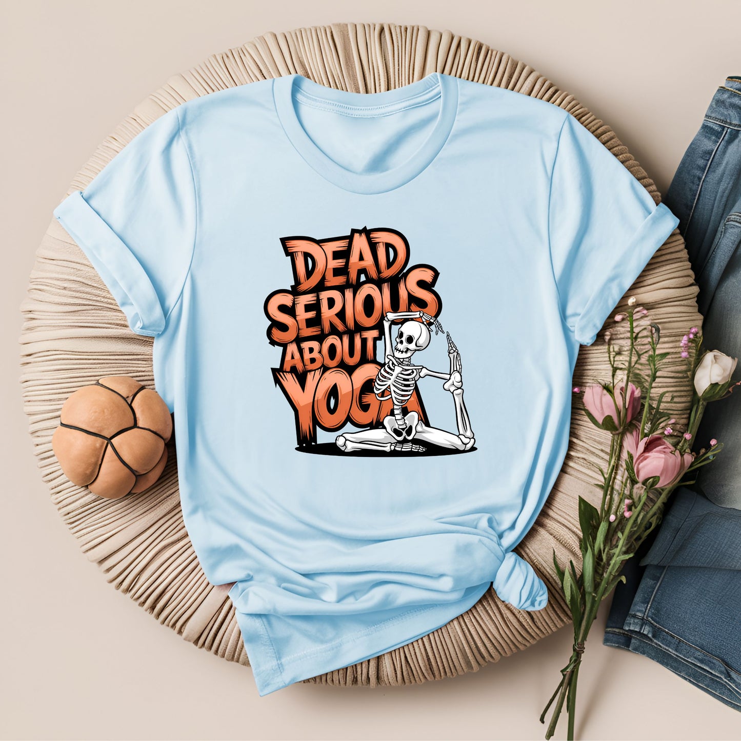 Dead Serious About Yoga Spooky T-Shirt!