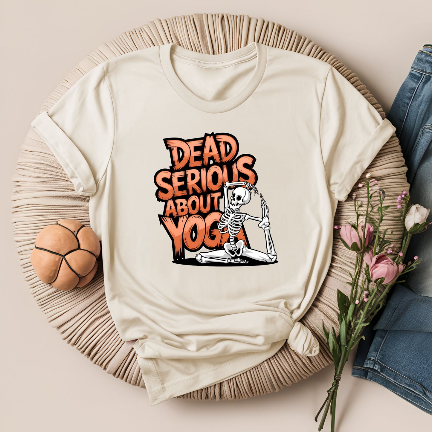 Dead Serious About Yoga Spooky T-Shirt!